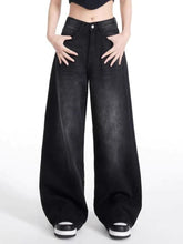 Vintage Black Wash High Rise Boyfriend Jeans